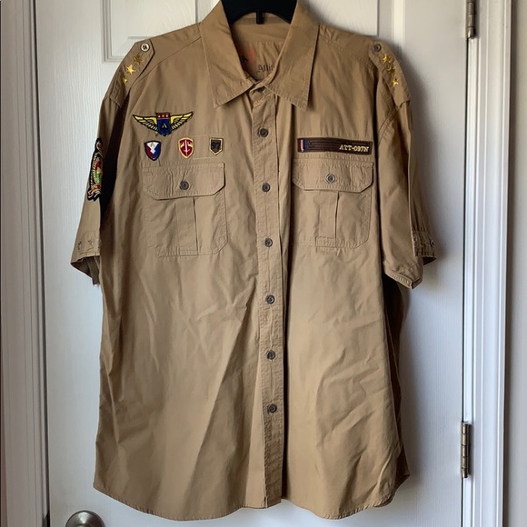 Other - Men’s Military Style Button-down Shirt